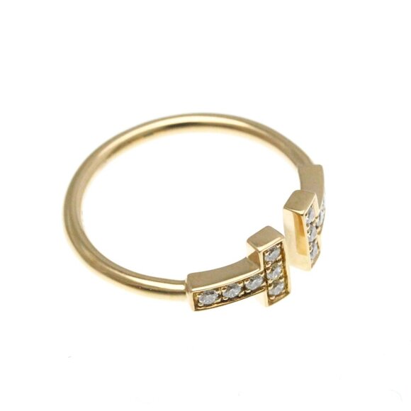 TIFFANY & CO. 18k Rose Gold Diamond Ring - Picture 2 of 11